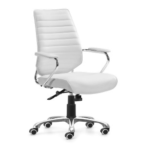 Zuo Enterprise Low Back Office Chair in White Set of 2 - All