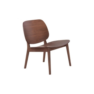 Zuo Priest Lounge Chair Walnut Set of 2 - All