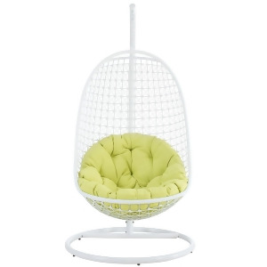 Modway Encounter Swing Lounge Chair in White - All