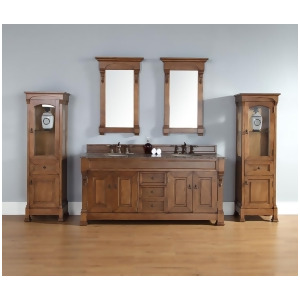 James Martin Brookfield 72 Five Piece Double Vanity Set In Country Oak - All