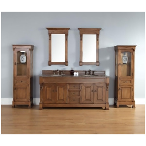 James Martin Brookfield 72 Five Piece Double Vanity Set In Country Oak - All