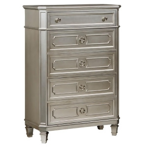 Standard Furniture Windsor Silver 5 Drawer Chest in Silver - All