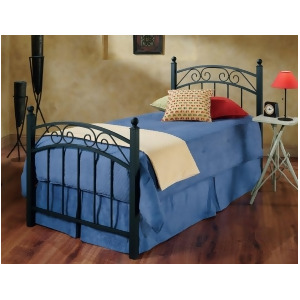 Hillsdale Willow Metal Poster Bed in Textured Black - All
