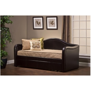 Hillsdale Brenton Daybed w/Trundle in Brown Vinyl - All