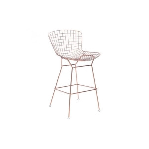 Zuo Wire Bar Chair Rose Gold Set of 2 - All