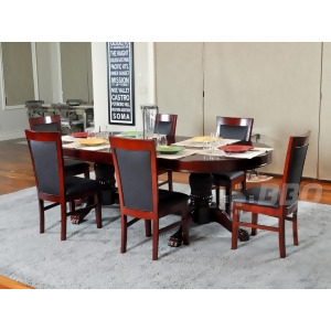 Bbo Poker The Rockwell 7 Piece Poker Table Set w/ Dining Top and 6 Dining Chair - All