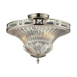 Elk Lighting Aubree Collection 2 Light Semi Flush In Polished Nickel 31500/2 - All