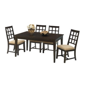 Progressive Furniture Casual Traditions 5 Piece Rectangular Dining Room Set in W - All