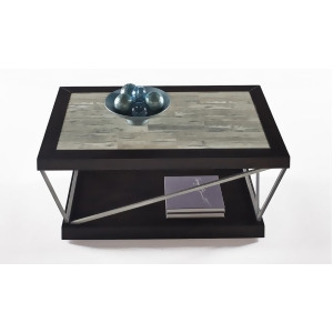 Progressive Furniture East Bay Rectangular Cocktail Table in Woodtone Tile - All