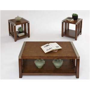Progressive Furniture Mason Hills 3 Piece Coffee Table Set in Ash Metal - All