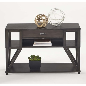 Progressive Furniture Consort Sofa/Console Table in Midnight Oak - All
