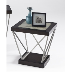Progressive Furniture East Bay Rectangular End Table in Woodtone Tile - All
