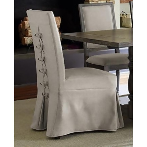 Progressive Furniture Muses Parsons Chair w/Cover in Dove Grey Set of 2 - All