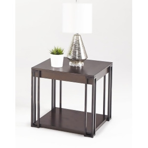 Progressive Furniture Citation Square Lamp Table in Oak Metal - All