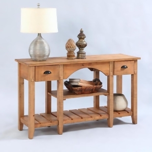 Progressive Furniture Willow Console Table in Distressed Pine - All