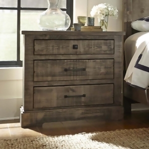 Progressive Furniture Meadow 2 Drawer Nightstand in Weathered Gray - All
