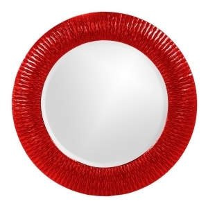 Howard Elliott 21143R Bergman Red Small Round Mirror - All