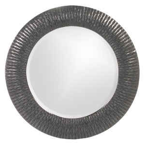Howard Elliott 21143Ch Bergman Charcoal Gray Small Round Mirror - All