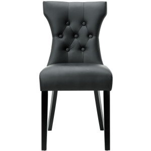 Modway Silhouette Dining Side Chair in Black - All
