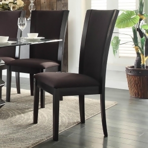 Homelegance Havre Side Chair in Dark Brown Fabric Set of 2 - All