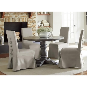 Progressive Furniture Muses 5 Piece Round Dining Room Set w/Parsons Chairs in Do - All
