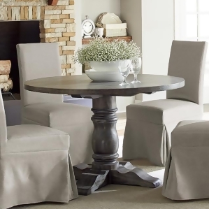Progressive Furniture Muses Round Dining Table in Dove Grey - All
