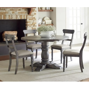 Progressive Furniture Muses 5 Piece Round Dining Room Set w/Ladderback Chairs in - All