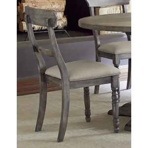 Progressive Furniture Muses Ladderback Chair in Dove Grey Set of 2 - All