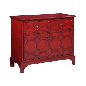 Bassett Mirror Company Quinn Hospitality Cabinet in Red - All