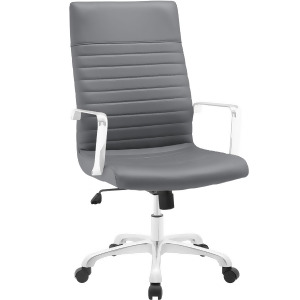 Modway Finesse High Back Office Chair In Gray - All