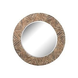 Lazy Susan Large Round Wicker Mirror - All