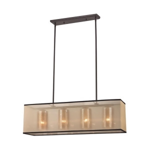 Elk Lighting Diffusion 4 Light Chandelier In Oil Rubbed Bronze 57028/4 - All