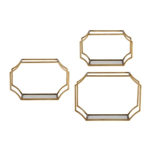 Uttermost Lindee Gold Wall Shelves Set of 3 - All
