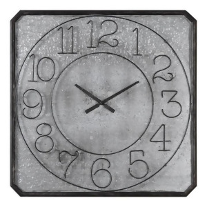 Uttermost Dominic Galvanized Metal Wall Clock - All