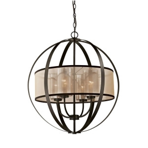 Elk Lighting Diffusion 4 Light Chandelier In Oil Rubbed Bronze 57029/4 - All