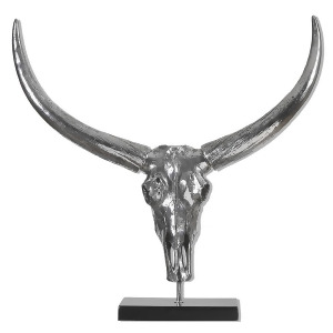 Uttermost Berin Silver Bull Skull - All
