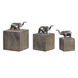 Uttermost Tiberia Elephant Sculpture Set of 3 - All