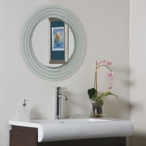 Decor Wonderland Isabella Round Frameless Bathroom Mirror - All