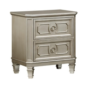 Standard Furniture Windsor Silver 2 Drawer Nightstand in Silver - All