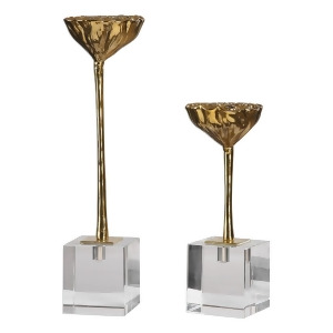 Uttermost American Lotus Pod Gold Sculptures Set of 2 - All