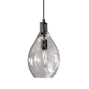Uttermost Campester 1 Light Watered Glass Mini Pendant - All