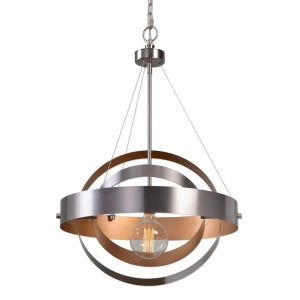 Uttermost Anello 1 Light Brushed Nickel Pendant - All