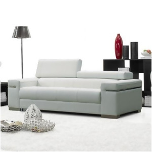 J M Furniture Soho Sofa in White Leather - All