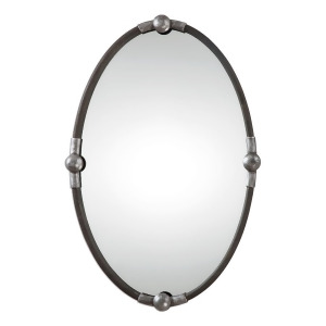 Uttermost Carrick Black Oval Mirror - All