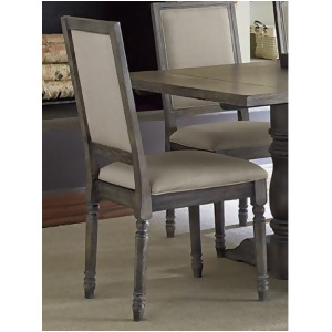 Progressive Furniture Muses Upholstered Back Chair in Dove Grey Set of 2 - All