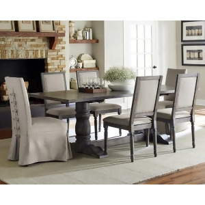 Progressive Furniture Muses 7 Piece Rectangular Dining Room Set w/Parsons Chairs - All