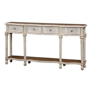 Uttermost Gaultier Aged White Console Table - All