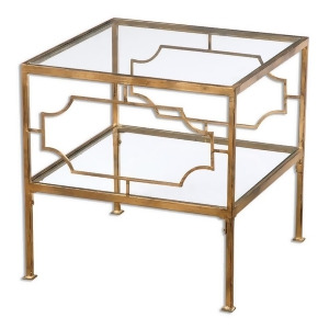 Uttermost Genell Gold Cube Table - All