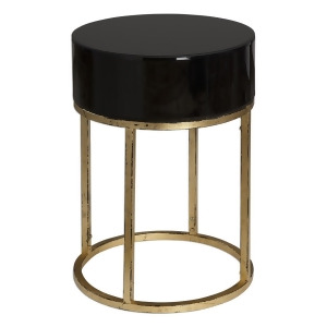 Uttermost Myles Curved Black Accent Table - All