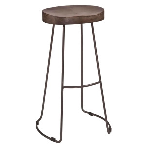 Hillsdale Hobbs Tractor Non-Swivel Counter Stool in Distressed Black Pewter - All